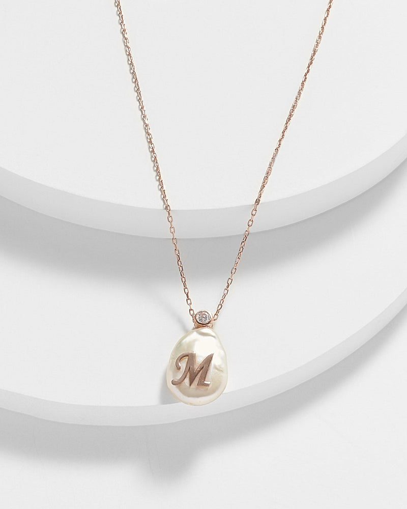 Babe Personalized Monogram Pendant Necklace