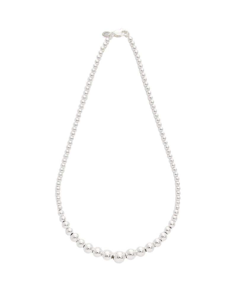 Beatrice Silver Ball Necklace