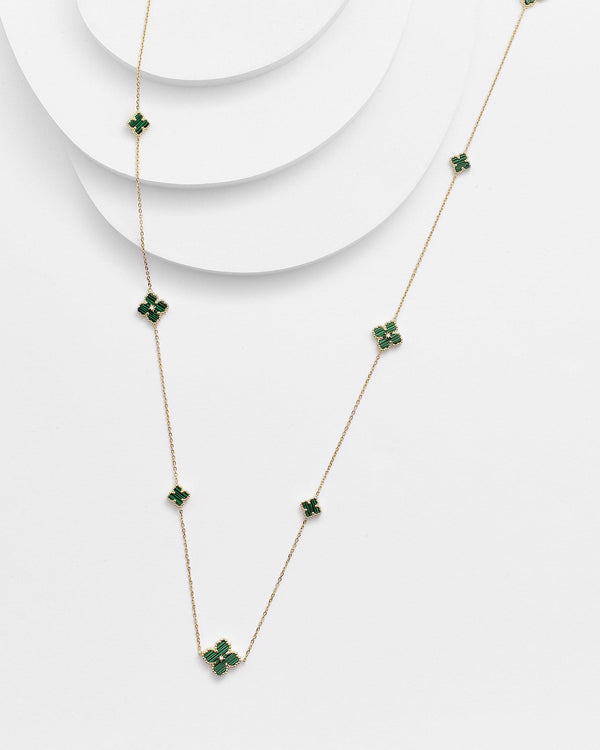 DINAH CLOVER Long Necklace