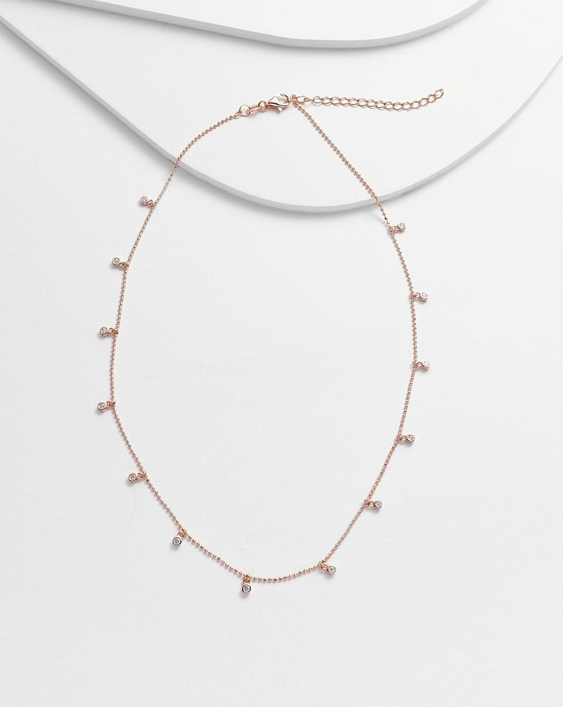 KAILYN Necklace with hanging Diamonettes