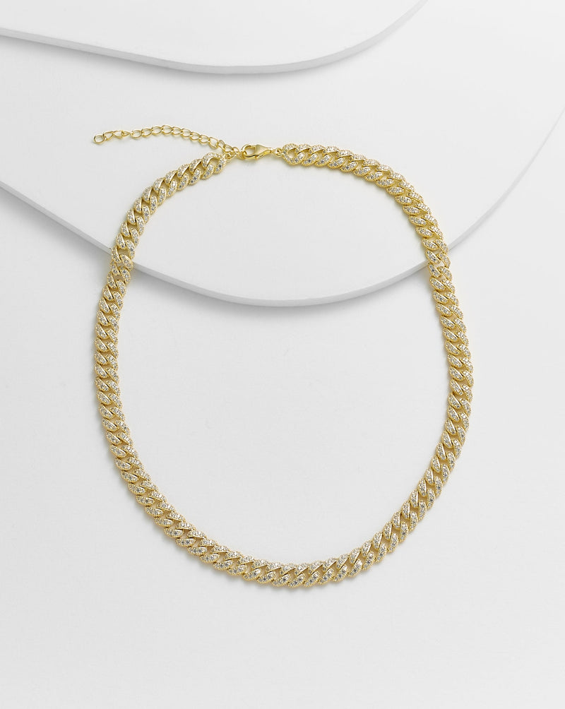 Lorena Curb Chain Link Necklace