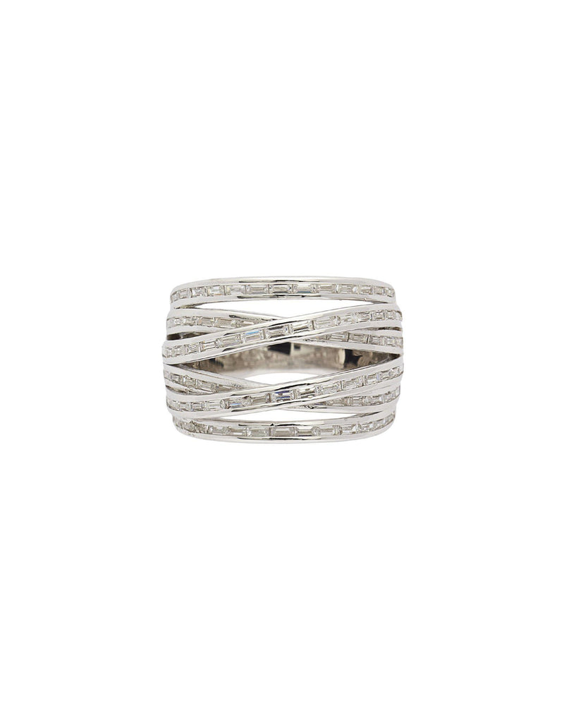 Abigail Entwined Multi-Coil Arc Band Ring