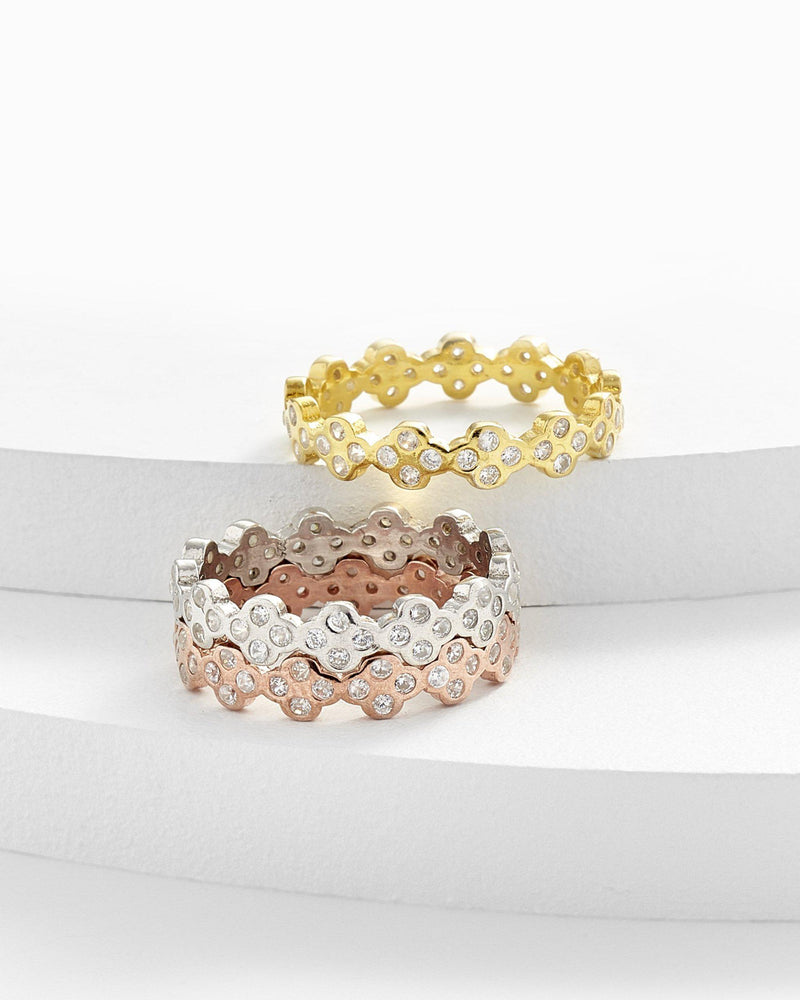 Alexis Tri-color Stackable Ring Set