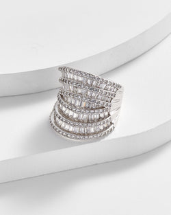 Cameron Wide Baguette Ring