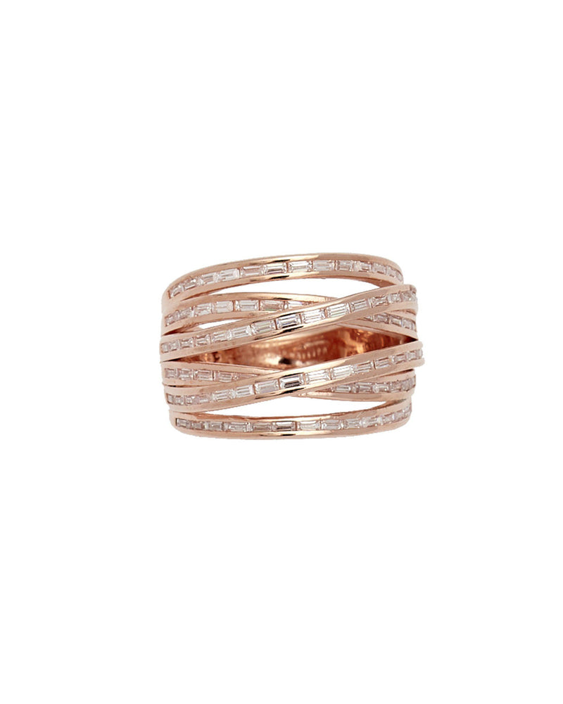Abigail Entwined Multi-Coil Arc Band Ring