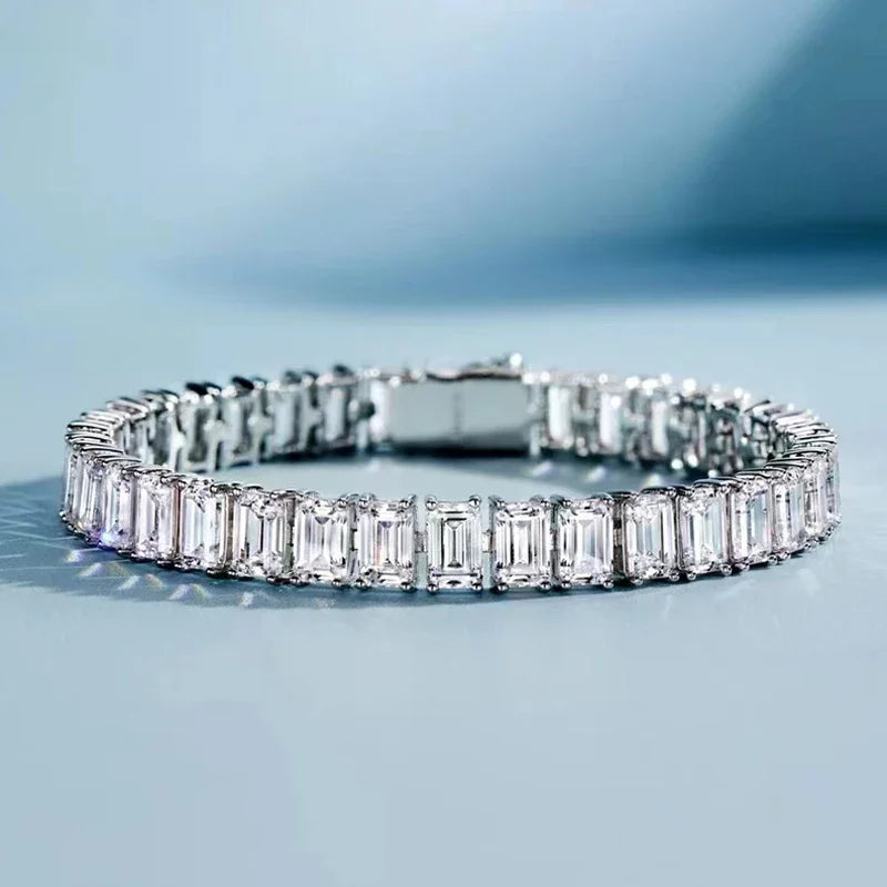 Emerald Cut Tennis Bracelet