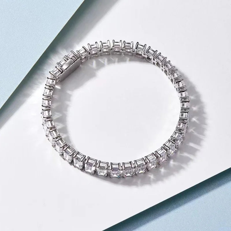 Emerald Cut Tennis Bracelet