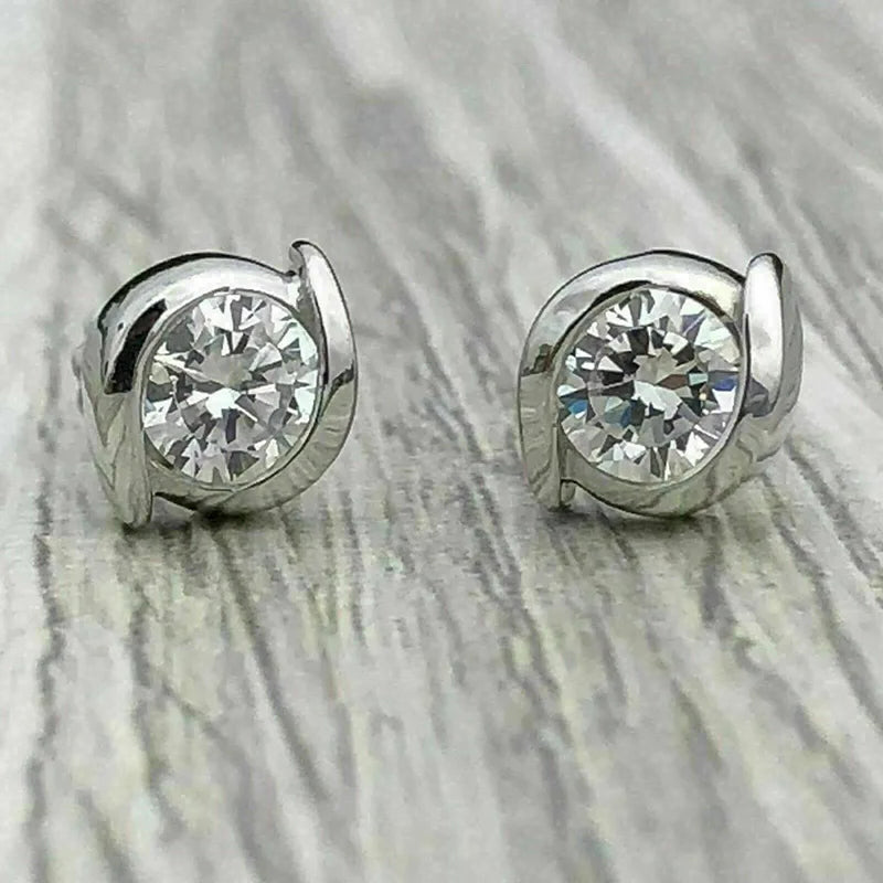 Oval, Emerald, Heart & Princess Cut Shaped CZ studs