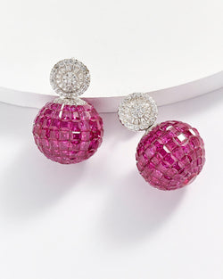 Sophia Crystal Ball Earrings