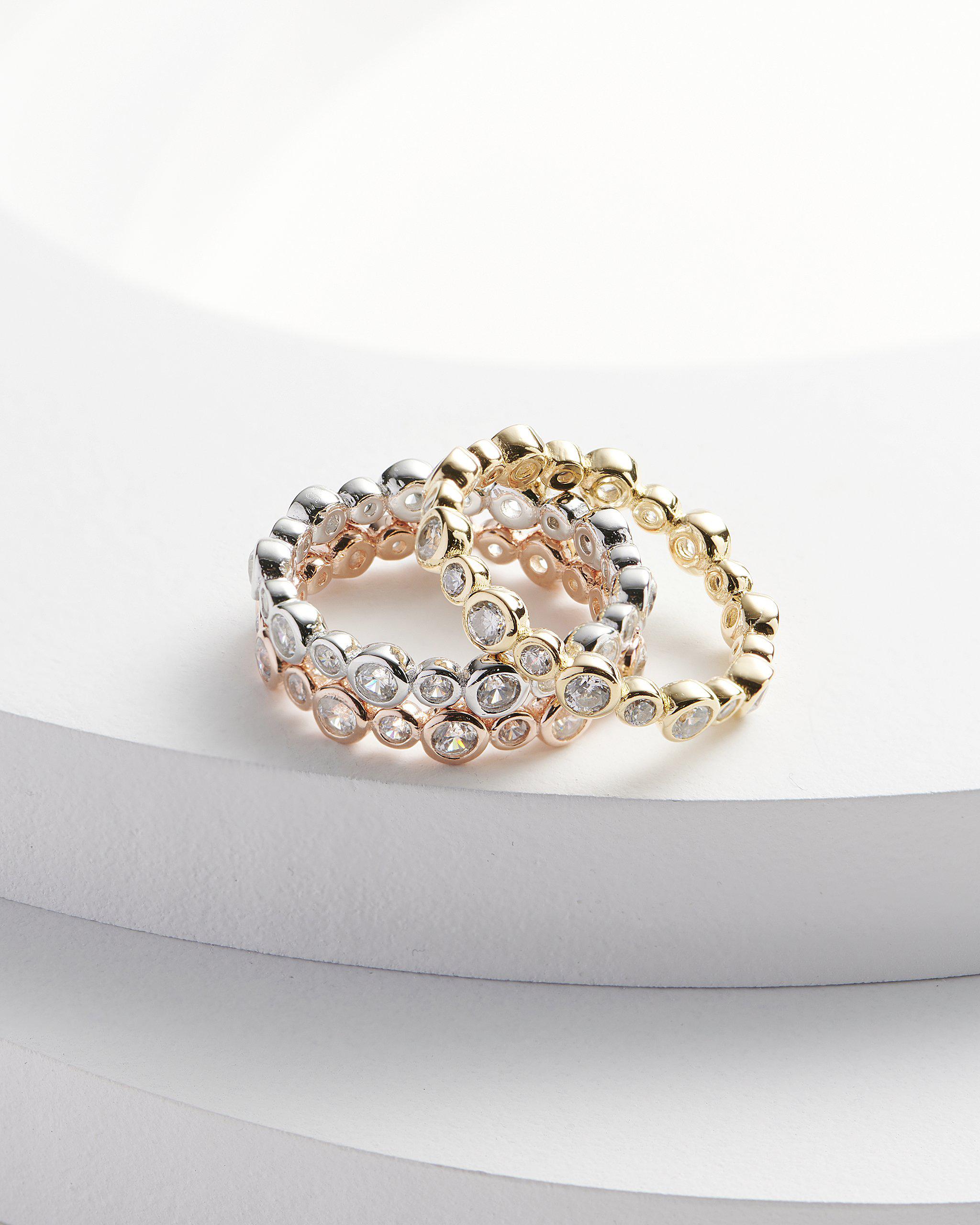 CORA Trio Stackable Eternity Bands