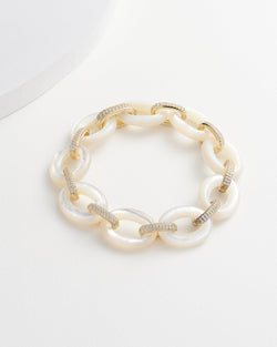 CHERYL Mother of Pearl Link Bracelet