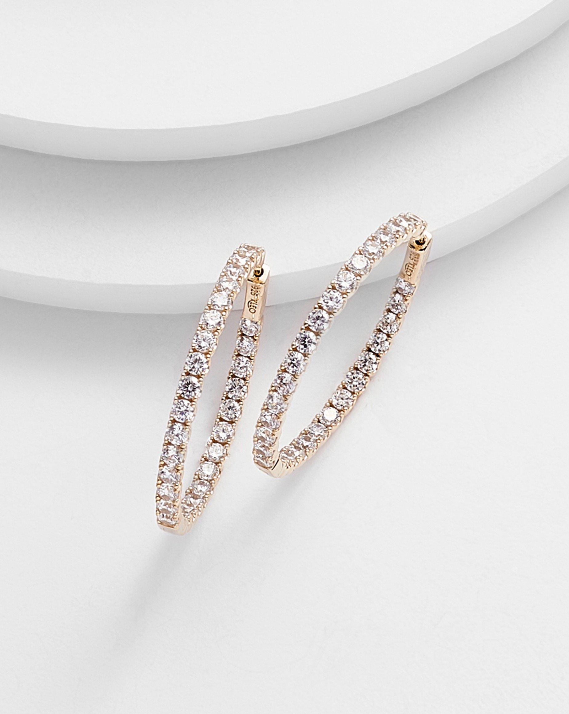 Violla Diamonette Hoop Earrings